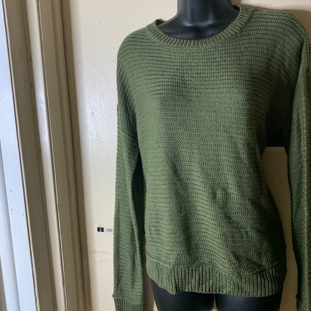 Green Crew Neck Sweater